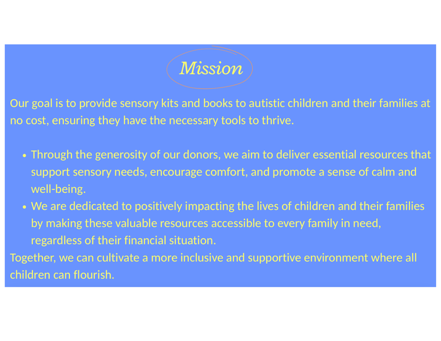 Sensory Support Kit